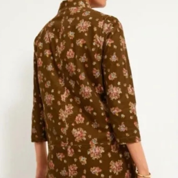 Flower patterned corduroy dress - Like new! - Picture 2 of 3